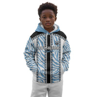 Custom Botswana Football Kid Hoodie Botswana Rising Again - Black - Wonder Print Shop