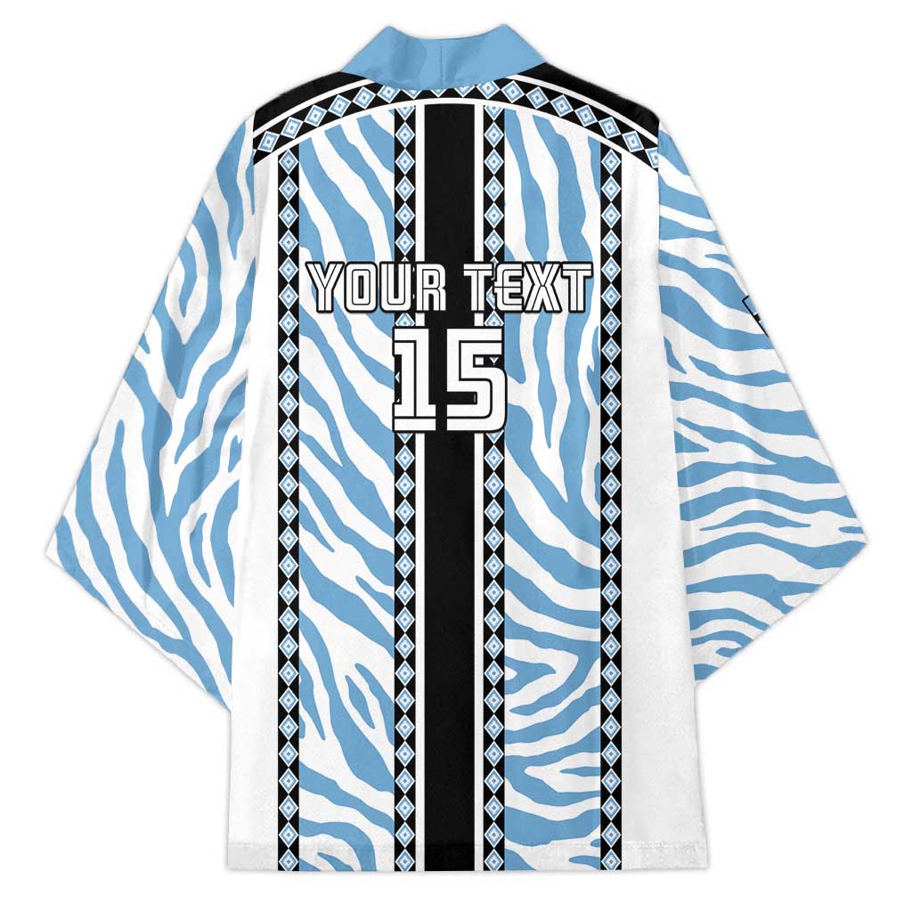 Custom Botswana Football Kimono Botswana Rising Again - Black - Wonder Print Shop