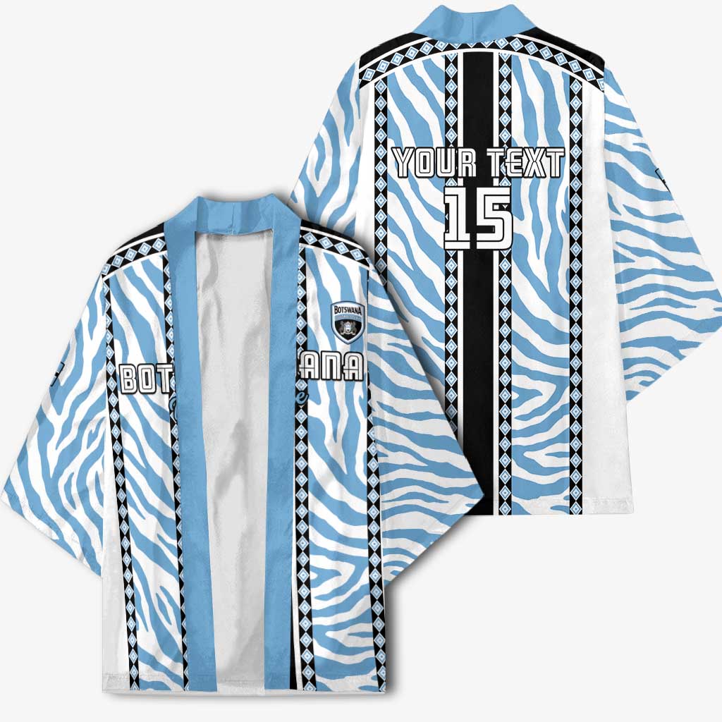 Custom Botswana Football Kimono Botswana Rising Again - Black - Wonder Print Shop
