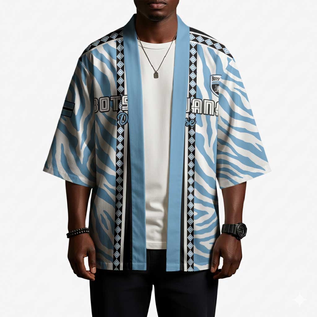 Custom Botswana Football Kimono Botswana Rising Again - Black - Wonder Print Shop