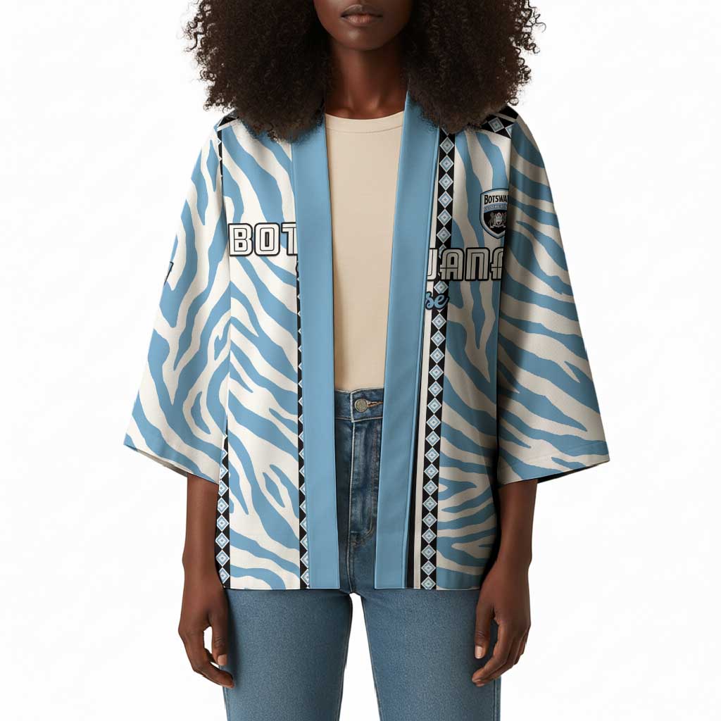Custom Botswana Football Kimono Botswana Rising Again - Black - Wonder Print Shop