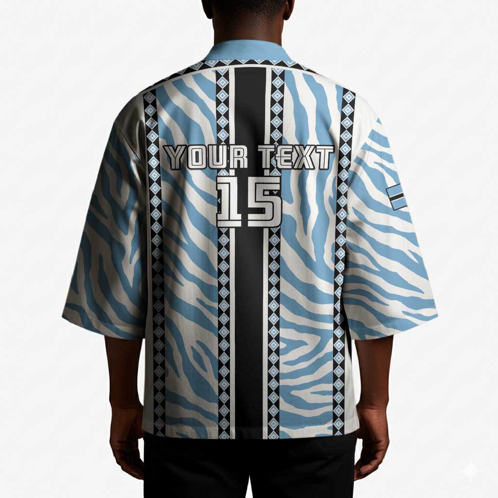 Custom Botswana Football Kimono Botswana Rising Again - Black - Wonder Print Shop