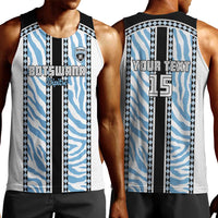 Custom Botswana Football Men Tank Top Botswana Rising Again - Black - Wonder Print Shop