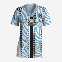 Custom Botswana Football Scrub Top Botswana Rising Again - Black - Wonder Print Shop