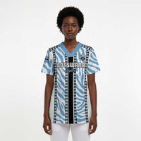 Custom Botswana Football Scrub Top Botswana Rising Again - Black - Wonder Print Shop