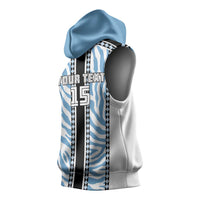 Custom Botswana Football Sleeveless Hoodie Botswana Rising Again - Black - Wonder Print Shop