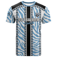 Custom Botswana Football T shirt Botswana Rising Again - Black LT15