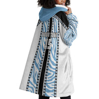 Custom Botswana Football Wearable Blanket Hoodie Botswana Rising Again - Black - Wonder Print Shop