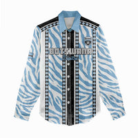 Custom Botswana Football Women Casual Shirt Botswana Rising Again - Black - Wonder Print Shop