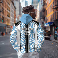 Custom Botswana Football Zip Hoodie Botswana Rising Again - Black - Wonder Print Shop