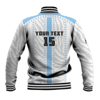 Custom Botswana Football Baseball Jacket Botswana Rising Again - Blue - Wonder Print Shop