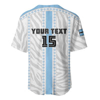 Custom Botswana Football Baseball Jersey Botswana Rising Again - Blue LT15