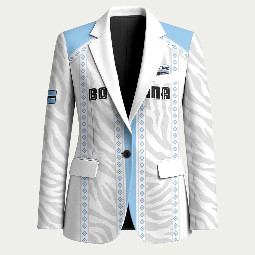 Custom Botswana Football Blazer Botswana Rising Again - Blue - Wonder Print Shop