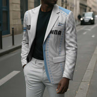 Custom Botswana Football Blazer Botswana Rising Again - Blue - Wonder Print Shop