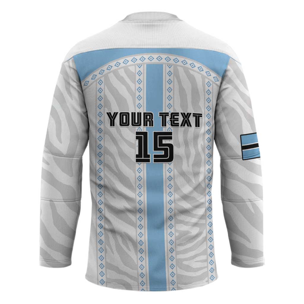 Custom Botswana Football Hockey Jersey Botswana Rising Again - Blue - Wonder Print Shop