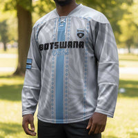 Custom Botswana Football Hockey Jersey Botswana Rising Again - Blue - Wonder Print Shop