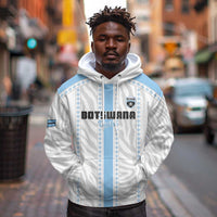 Custom Botswana Football Hoodie Botswana Rising Again - Blue - Wonder Print Shop