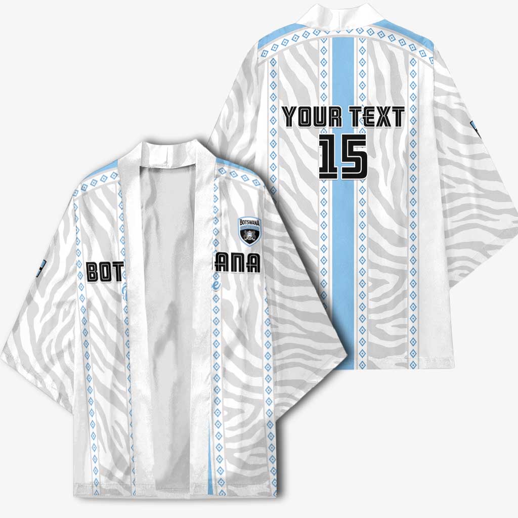 Custom Botswana Football Kimono Botswana Rising Again - Blue - Wonder Print Shop