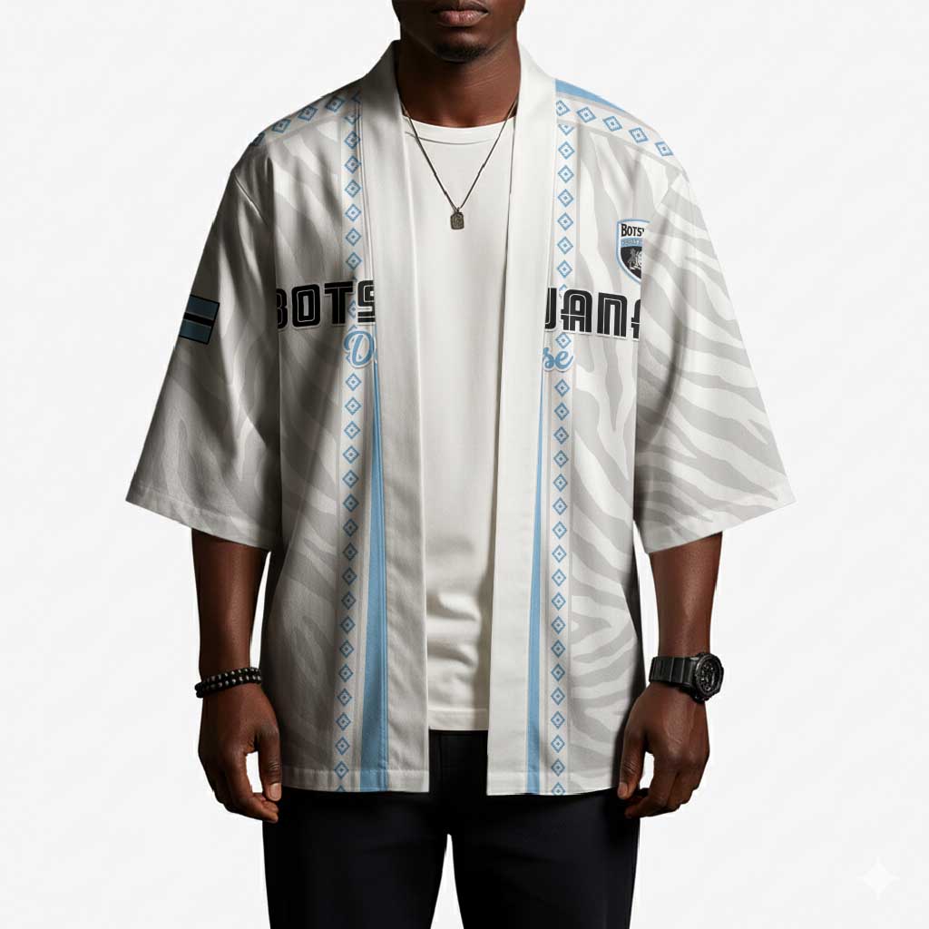 Custom Botswana Football Kimono Botswana Rising Again - Blue - Wonder Print Shop