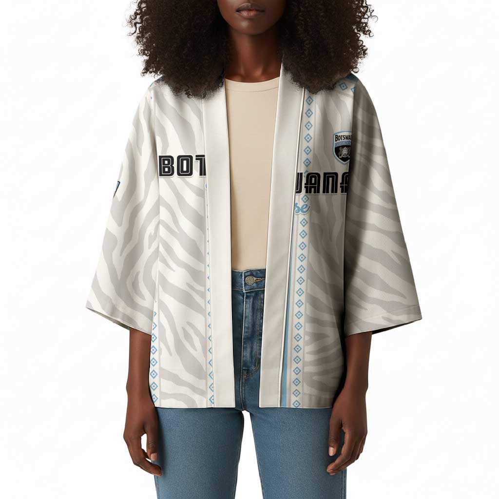Custom Botswana Football Kimono Botswana Rising Again - Blue - Wonder Print Shop