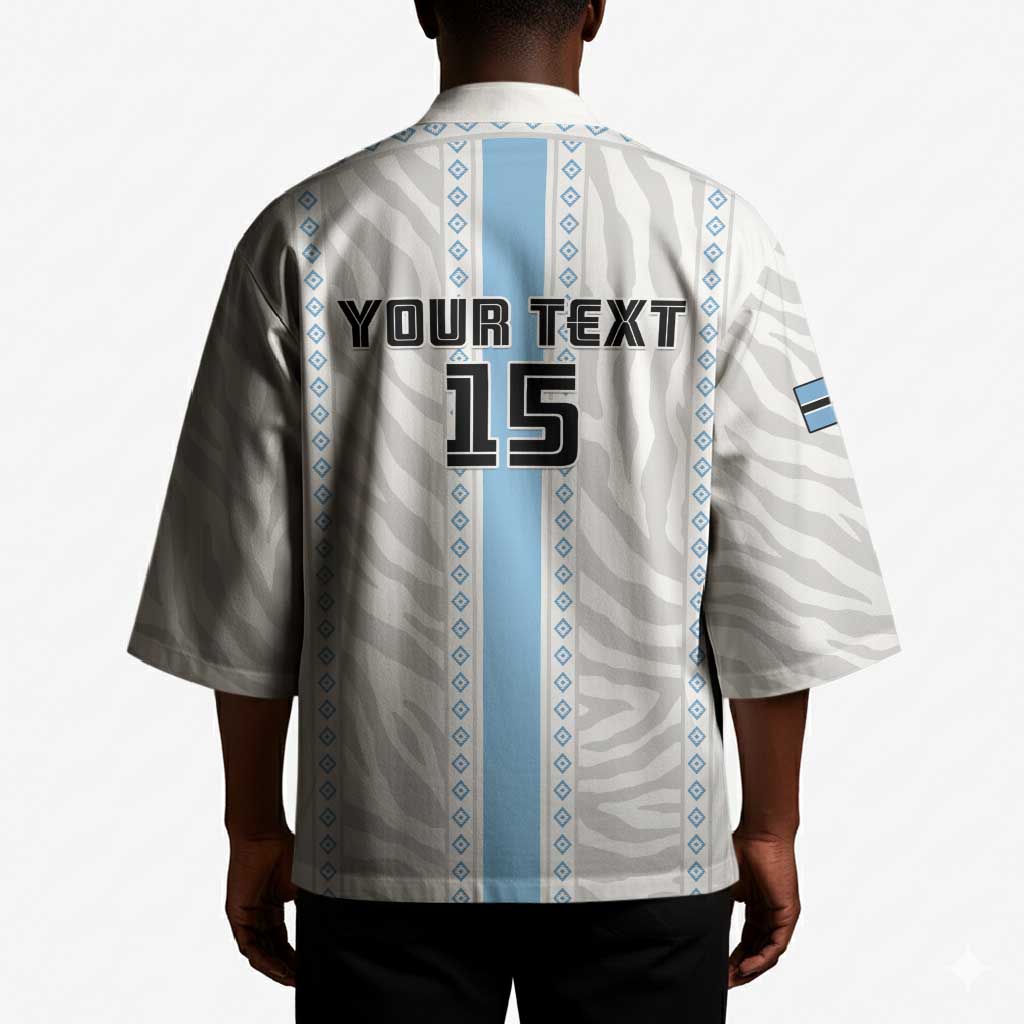 Custom Botswana Football Kimono Botswana Rising Again - Blue - Wonder Print Shop