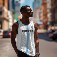 Custom Botswana Football Men Tank Top Botswana Rising Again - Blue - Wonder Print Shop