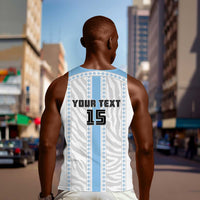 Custom Botswana Football Men Tank Top Botswana Rising Again - Blue - Wonder Print Shop
