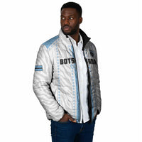 Custom Botswana Football Padded Jacket Botswana Rising Again - Blue - Wonder Print Shop