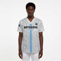 Custom Botswana Football Scrub Top Botswana Rising Again - Blue - Wonder Print Shop