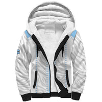 Custom Botswana Football Sherpa Hoodie Botswana Rising Again - Blue - Wonder Print Shop
