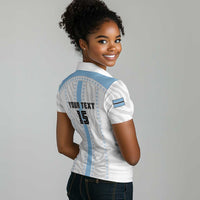 Custom Botswana Football Women Polo Shirt Botswana Rising Again - Blue LT15