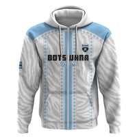 Custom Botswana Football Zip Hoodie Botswana Rising Again - Blue - Wonder Print Shop