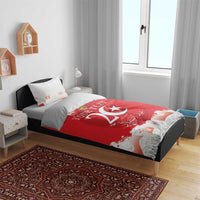 Personalised Tunisia Independence Day Bedding Set 69th Anniversary - Flag Map