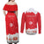 Personalised Tunisia Independence Day Couples Matching Off Shoulder Maxi Dress and Long Sleeve Button Shirt 69th Anniversary - Flag Map