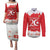 Personalised Tunisia Independence Day Couples Matching Puletasi and Long Sleeve Button Shirt 69th Anniversary - Flag Map
