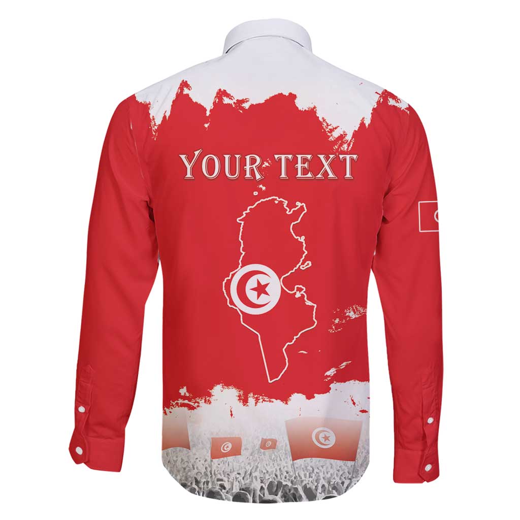 Personalised Tunisia Independence Day Family Matching Puletasi and Hawaiian Shirt 69th Anniversary - Flag Map