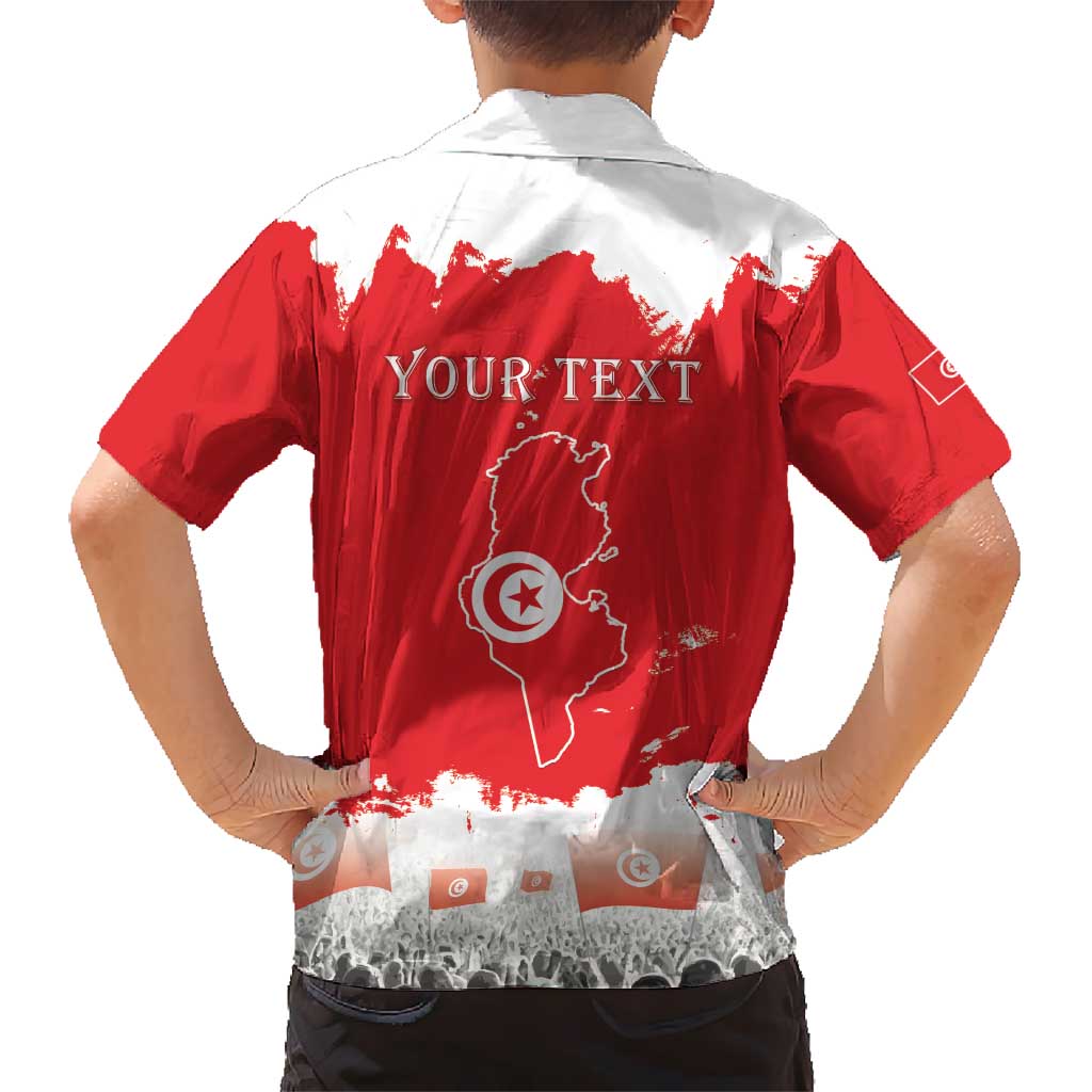 Personalised Tunisia Independence Day Hawaiian Shirt 69th Anniversary - Flag Map