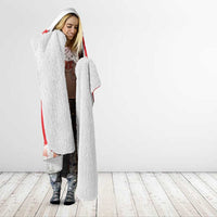 Personalised Tunisia Independence Day Hooded Blanket 69th Anniversary - Flag Map