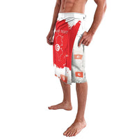 Personalised Tunisia Independence Day Lavalava 69th Anniversary - Flag Map