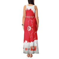Personalised Tunisia Independence Day Tank Maxi Dress 69th Anniversary - Flag Map