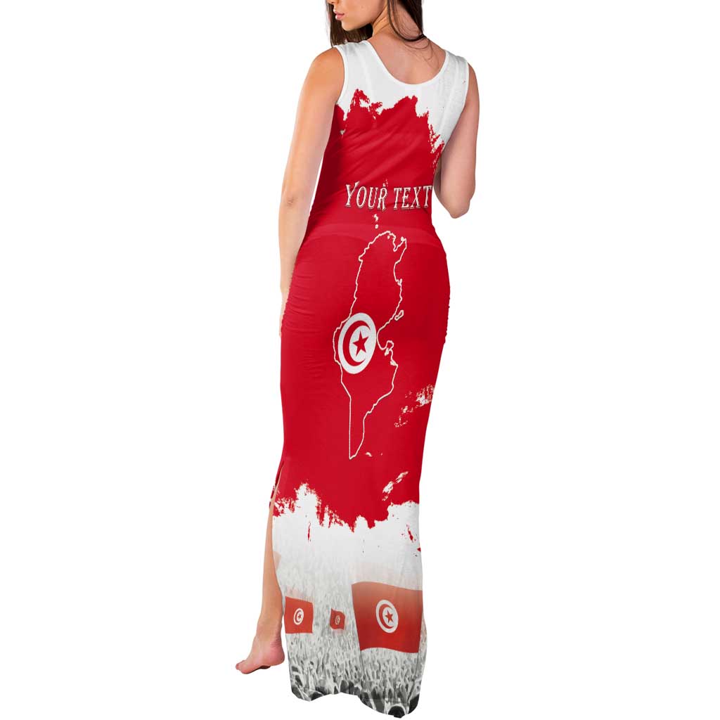 Personalised Tunisia Independence Day Tank Maxi Dress 69th Anniversary - Flag Map