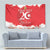Personalised Tunisia Independence Day Tapestry 69th Anniversary - Flag Map