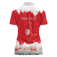 Personalised Tunisia Independence Day Women Polo Shirt 69th Anniversary - Flag Map - Wonder Print Shop