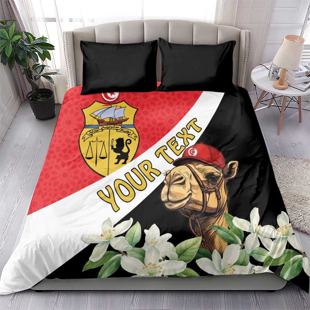 Personalised Tunisia Bedding Set Camelus Dromedarius With Jasmine