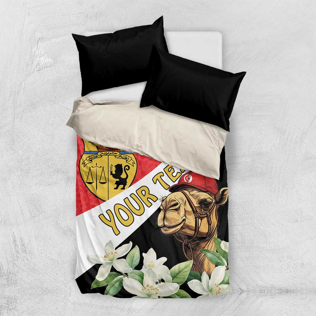 Personalised Tunisia Bedding Set Camelus Dromedarius With Jasmine