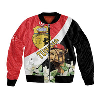 Personalised Tunisia Bomber Jacket Camelus Dromedarius With Jasmine