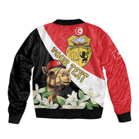 Personalised Tunisia Bomber Jacket Camelus Dromedarius With Jasmine