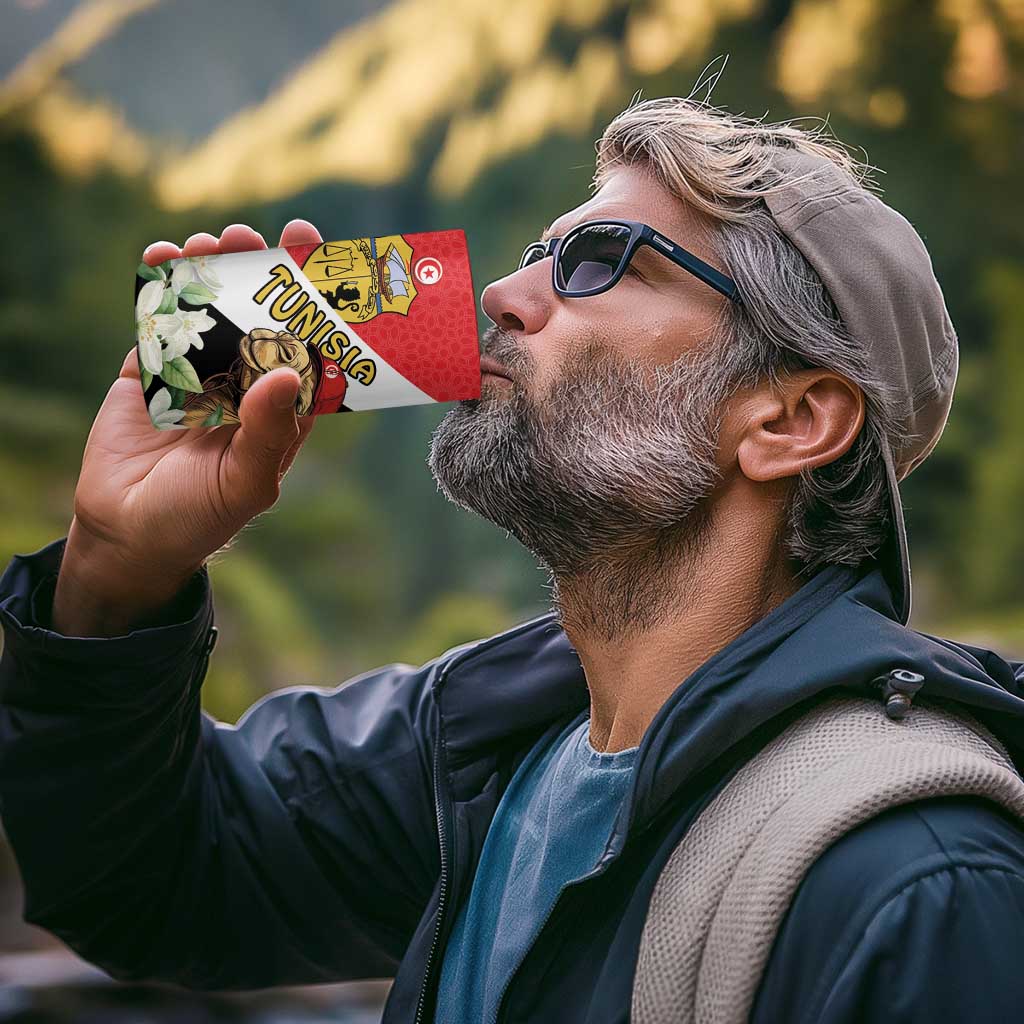 Personalised Tunisia 4 in 1 Can Cooler Tumbler Camelus Dromedarius With Jasmine