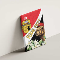 Personalised Tunisia Canvas Wall Art Camelus Dromedarius With Jasmine
