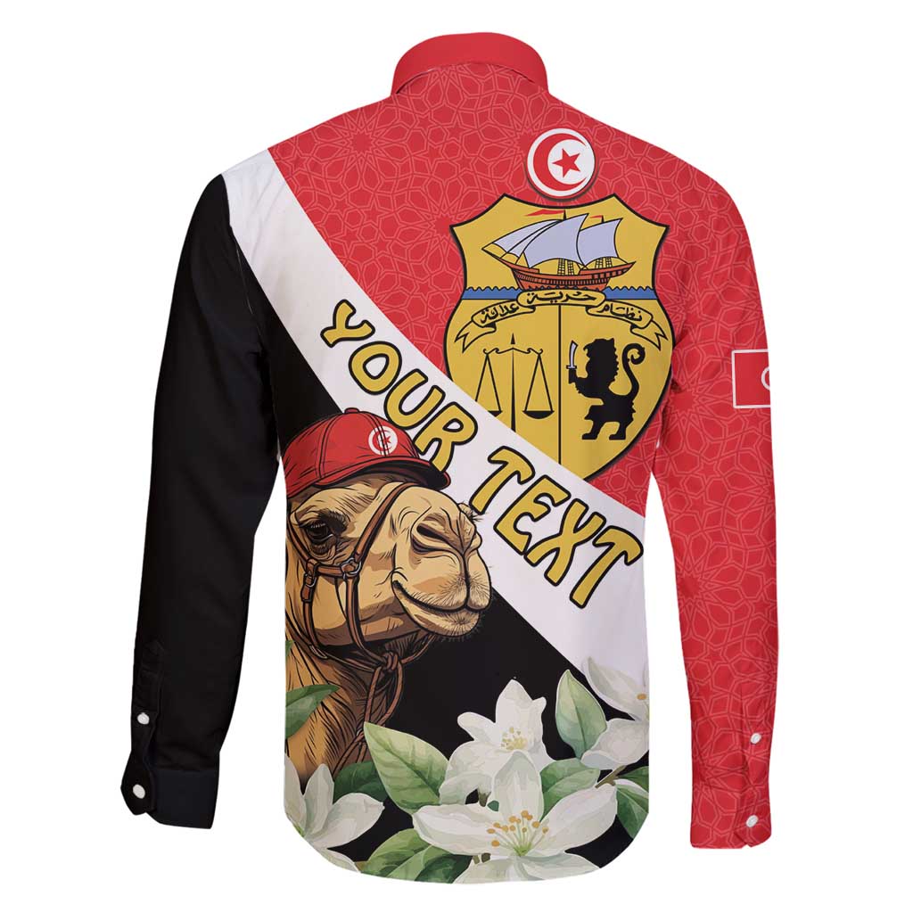 Personalised Tunisia Family Matching Long Sleeve Bodycon Dress and Hawaiian Shirt Camelus Dromedarius With Jasmine